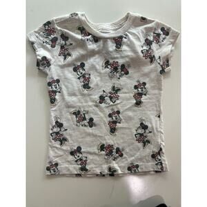 Disney Store Tee Shirt Size 4 Short Sleeve Pullover Minnie Mouse Comfort Heather